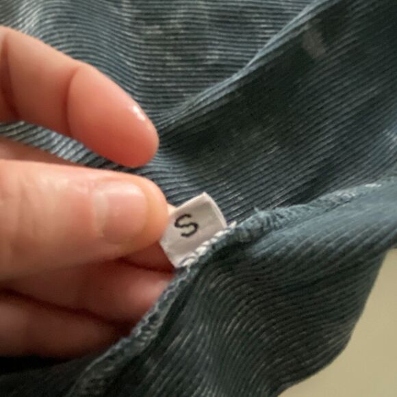 Distressed/Washed Gray Rhinestone Fleur De Lis Grunge Tank Top, Sz S - Picture 11 of 11